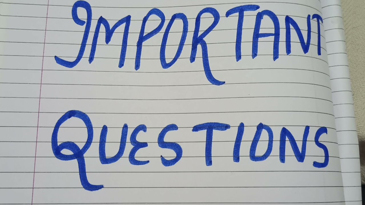 MSOE-1 Second year Important question