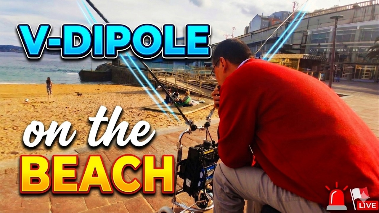 Testing FT-897D with V-dipole: Three-QSO streak for Beaches On The Air (G0BBB, OM5TX, IW0EHS)