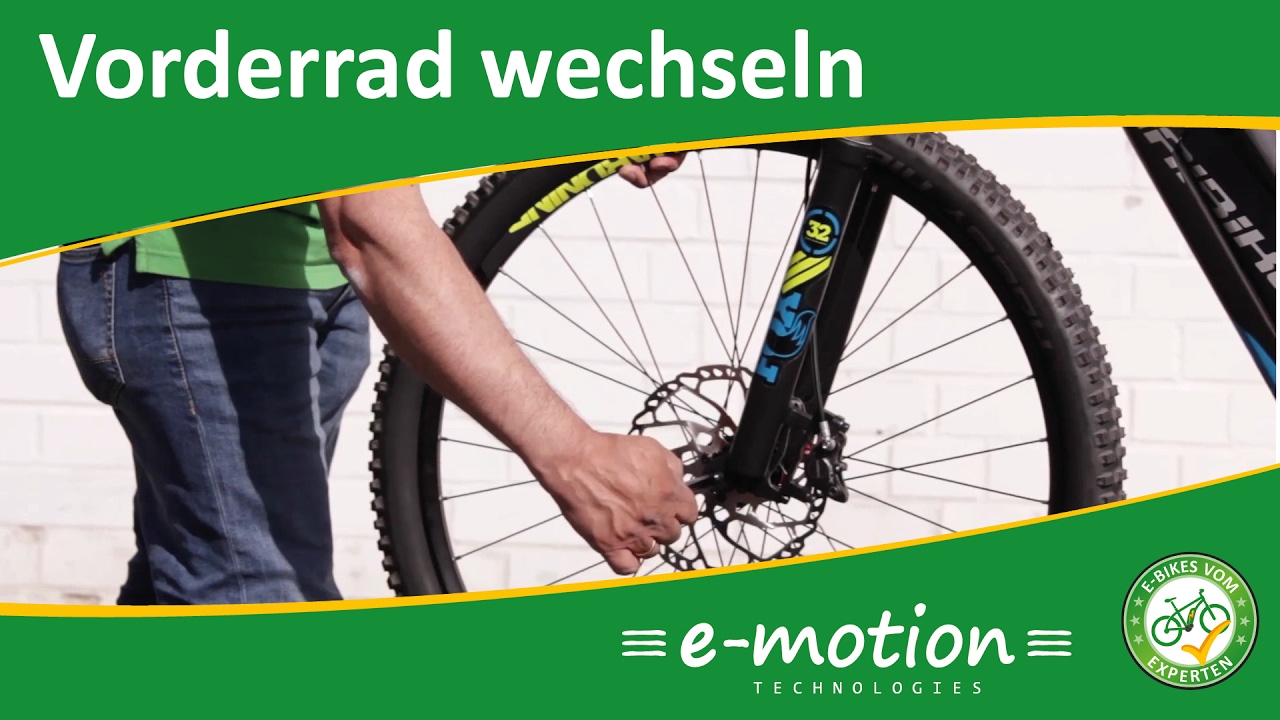 Vorderrad wechseln beim e-Bike / Pedelec - Wie geht das?