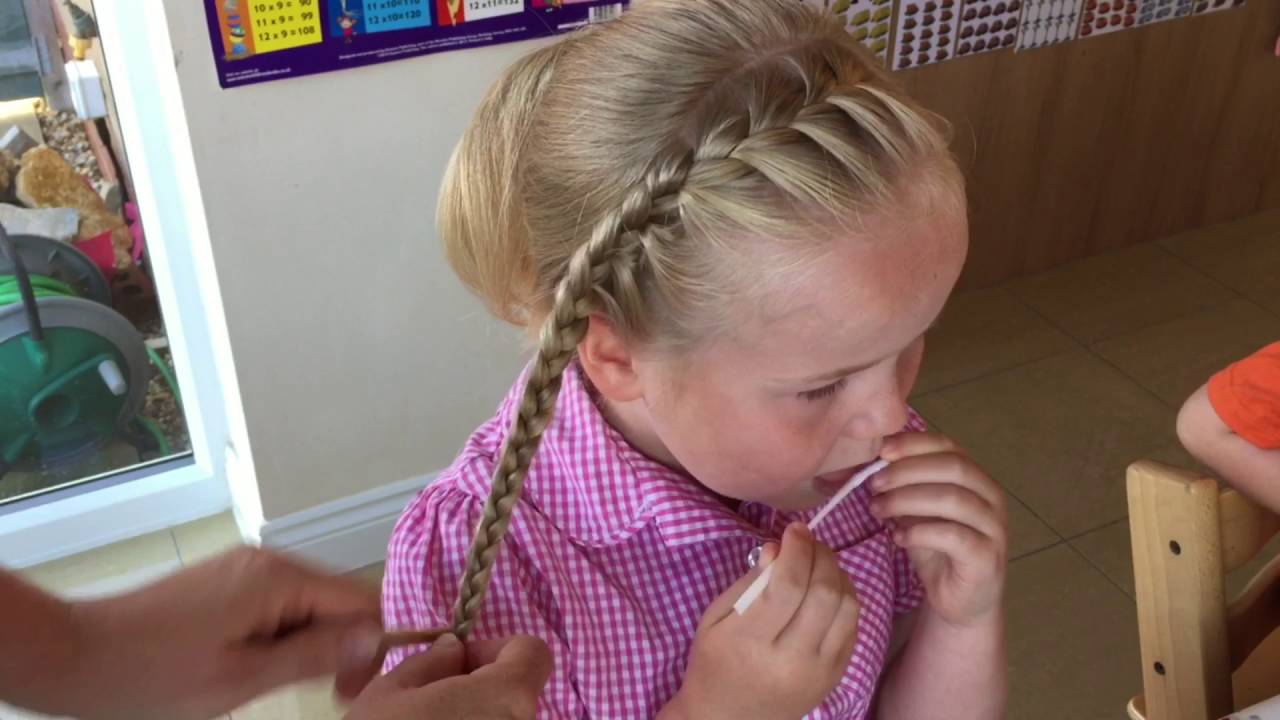 French head band pigtails by Two Little Girls Hairstyles