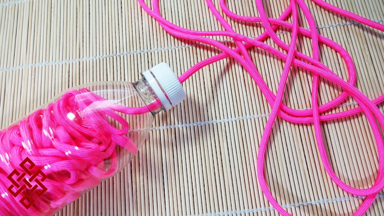 Jak przechowywać linkę paracord w plastikowej butelce
