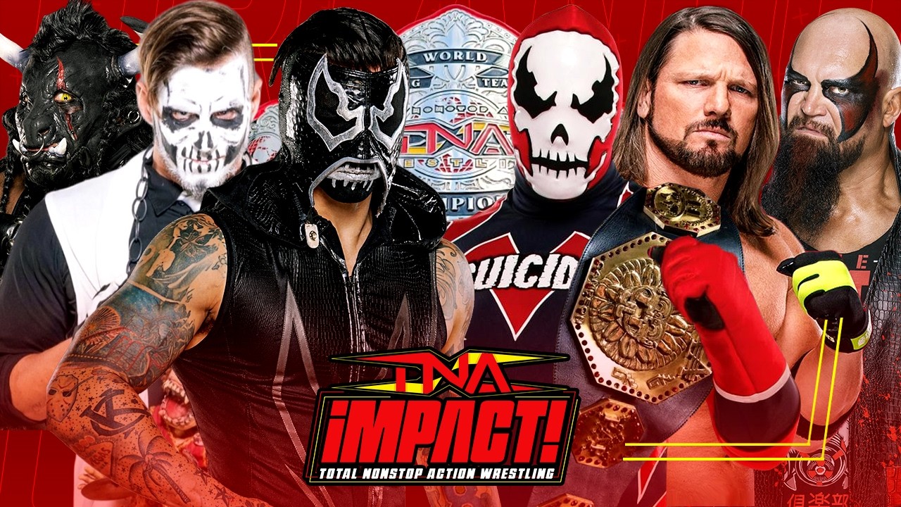 Decay VS Manik & Suicide VS AJ Styles & Luke Gallows - TNA World Tag Team Champions (TNA WWE 2K24)