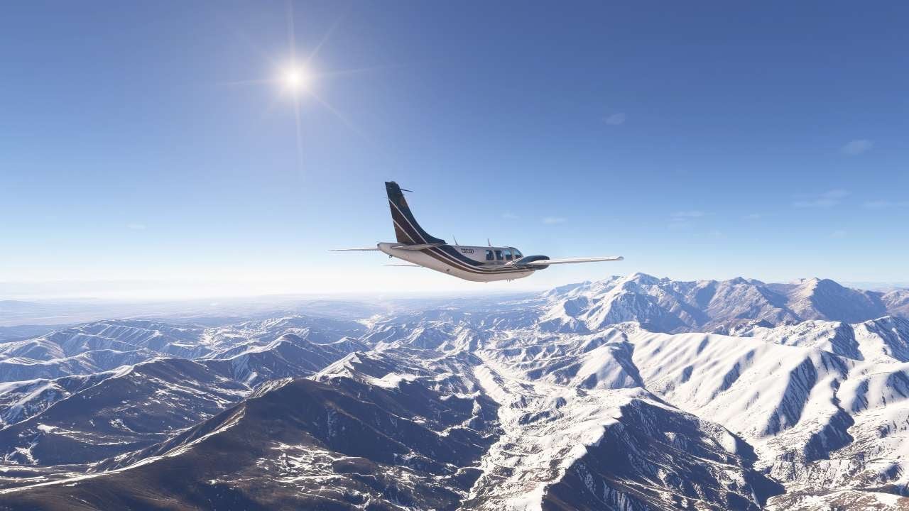 Flight Simulator 2024: Landing at Kerben, Kyrgyzstan (UCFV) with the A2A Aerostar 600