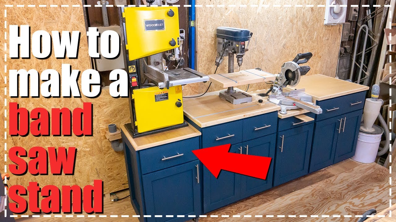 バンドソー専用キャスター付きスタンドの作り方／How to make a band saw stand