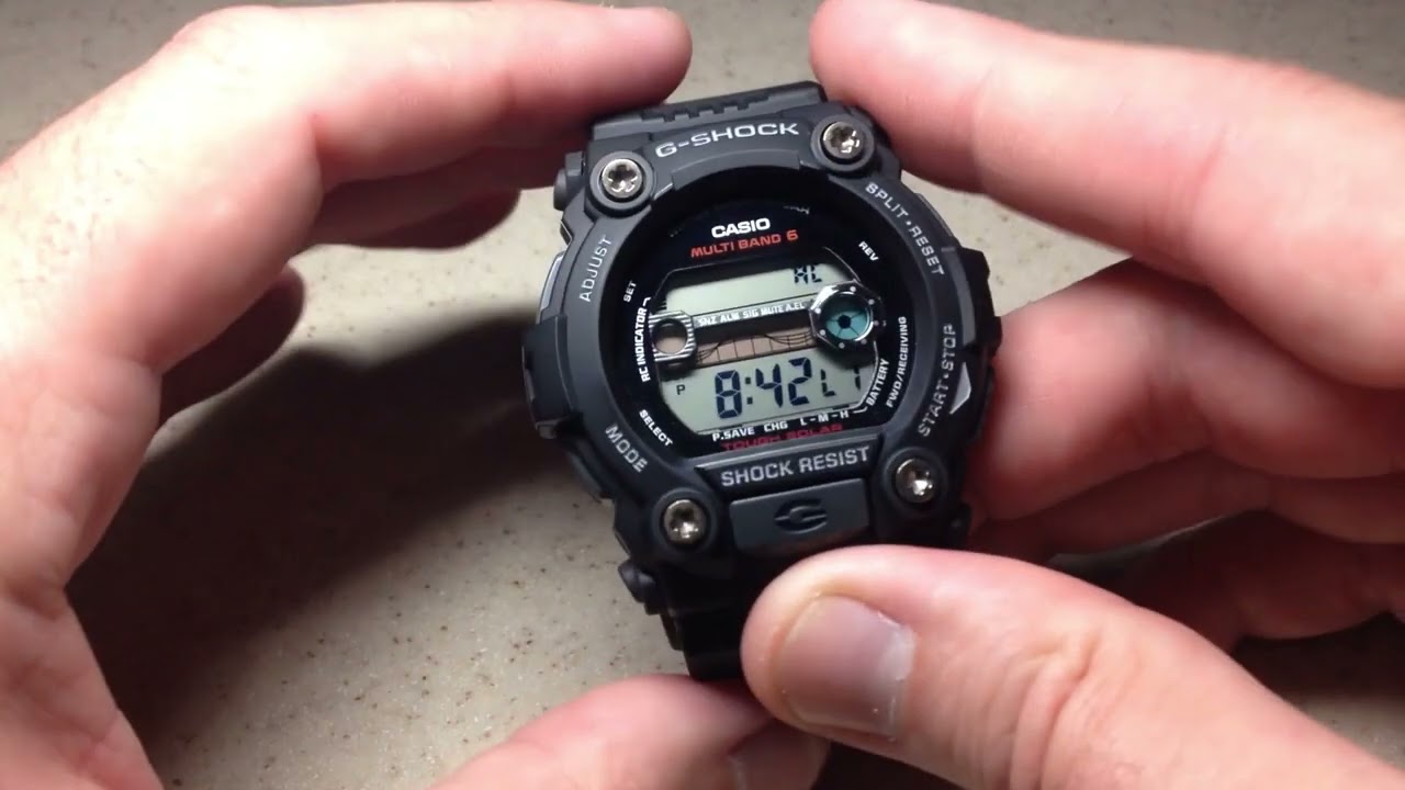 Casio G-Shock (GW-7900) | Ручной приём атомного сигнала