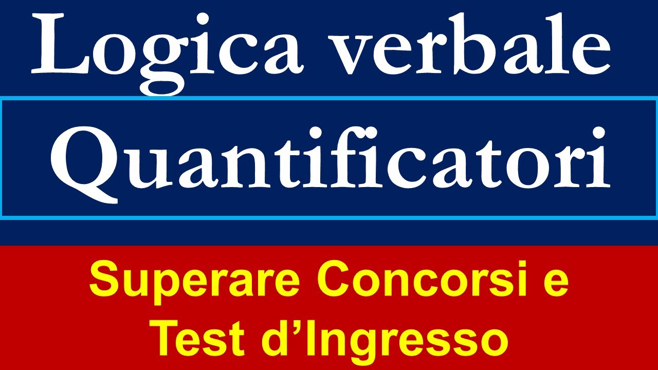 Logica - Quantificatori