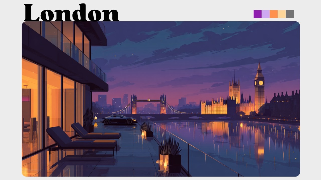 Jazz House Mix | (London Thames Penthouse) Kareem Ali Inspired | Deep Work & Blue Hour City Groove