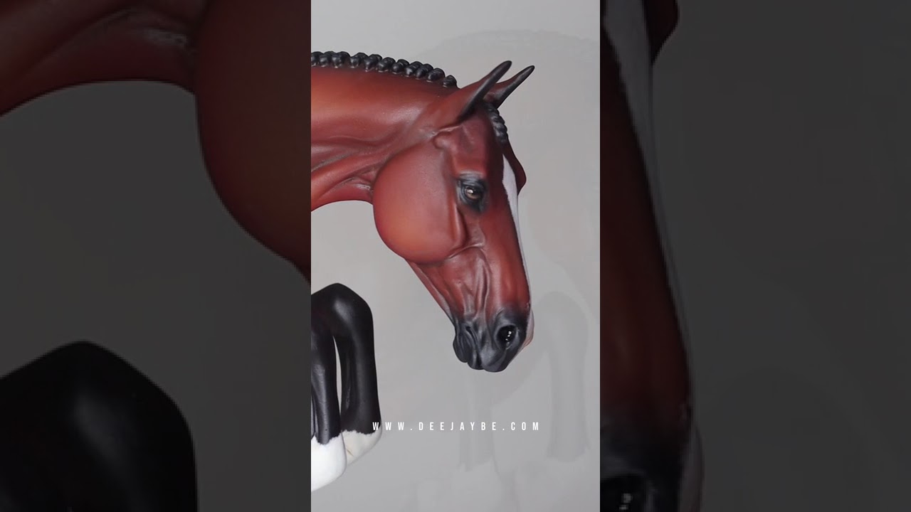 Breyer Custom Show Jumper #breyer #horse #model #sculpture #paint #artist #art #deejaybe