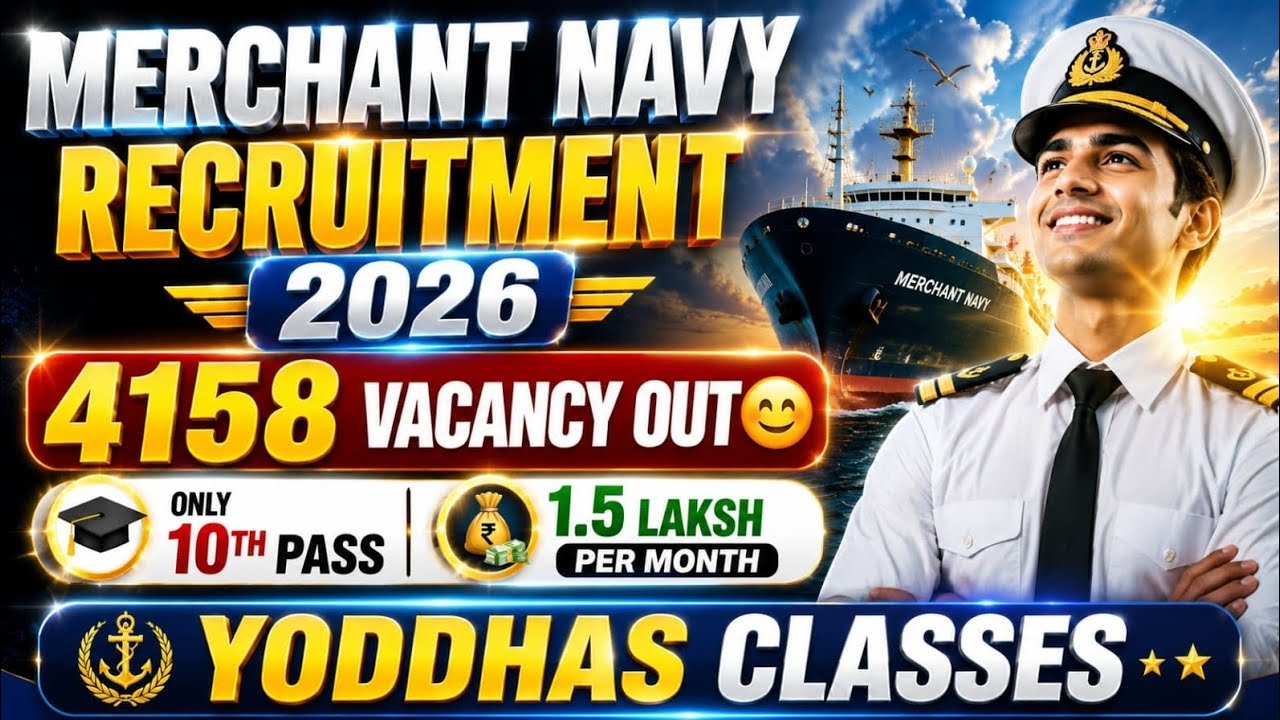 🚢 2026 Merchant Navy Recruitment In Kannada | 4158 Vacancy Out 😍 | 10th Pass✊Hight | How To Apply 📈