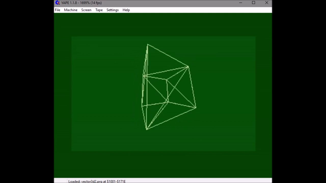 Commodore Plus/4 BASIC 3.5 programming 3D vector graphics