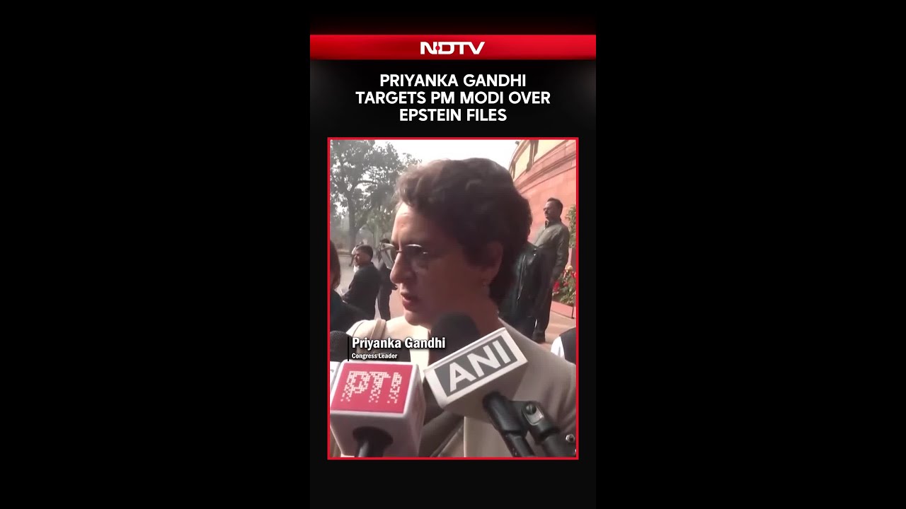 PM Modi News | Priyanka Gandhi Targets PM Modi Over Epstein Files