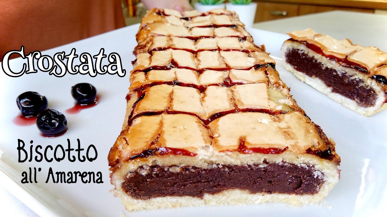 CROSTATA BISCOTTO ALL’ AMARENA biscotto napoletano NEAPOLITAN BISCUIT TART