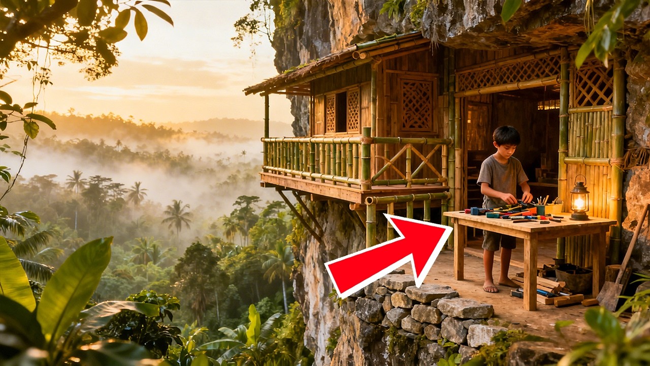 They Mocked Him For Building House Inside a Cliff — Until the Jungle Hurricane Destroyed Everything