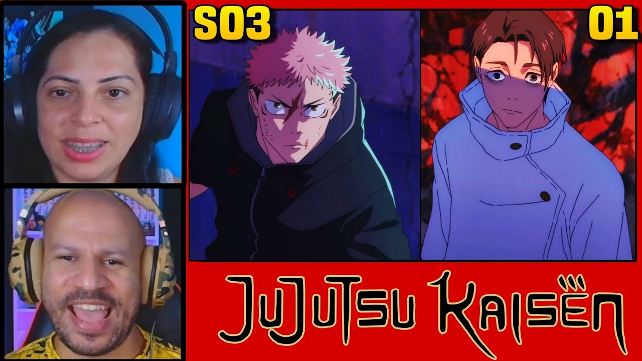 YUTA VS ITADORI! JUJUTSU KAISEN! T3 EP 1 [REACT E ANÁLISE]