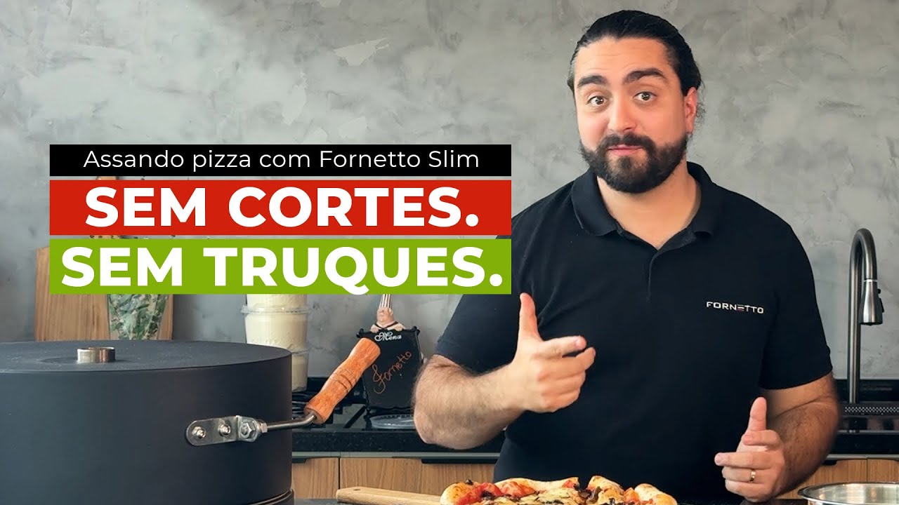 SEM CORTES! Assando pizza em tempo real no Fornetto Slim