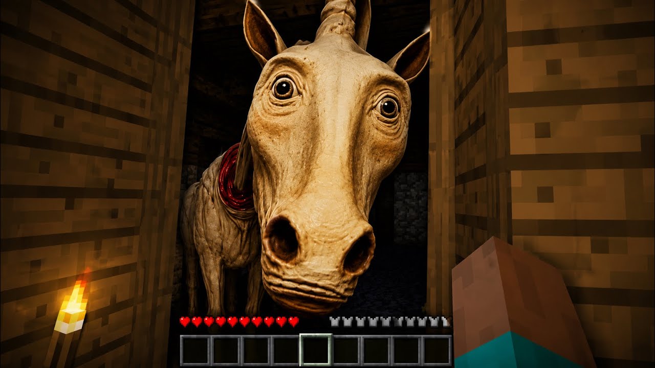 Long Horse Mod v Minecraftu Je Fakt Děsiv&yacute;...
