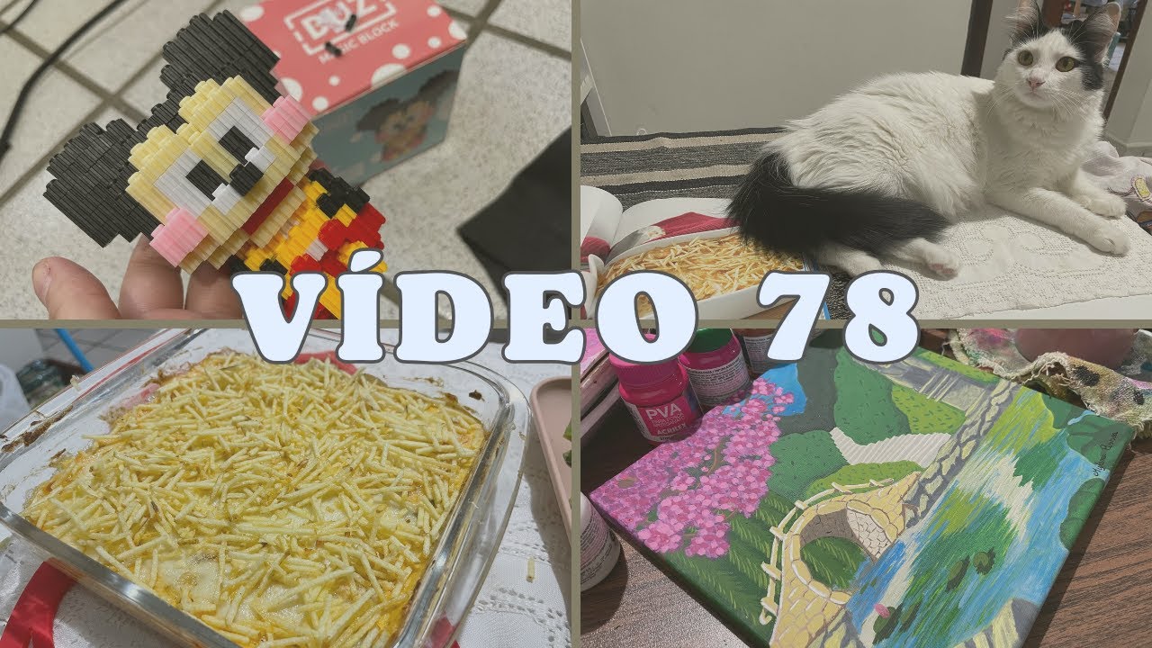 Vídeo 78 - Mais pintura, almoço chique e chuva