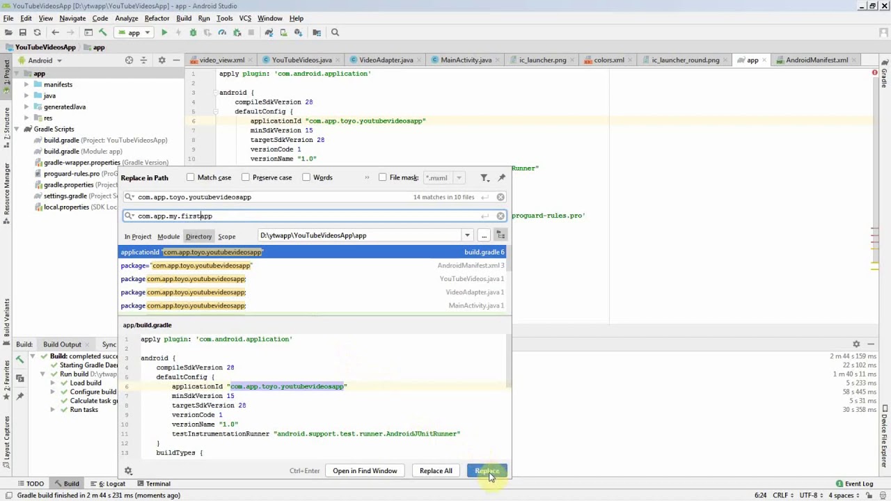 Reskin android application with android studio make your own app