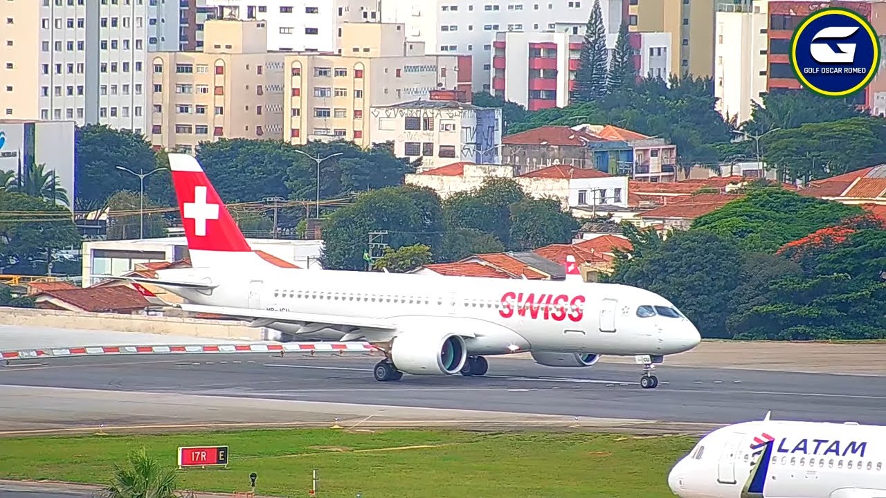 ESPECIAL AIRBUS A220-300 SWISS AIRLINES - AEROPORTO DE SÃO PAULO CONGONHAS
