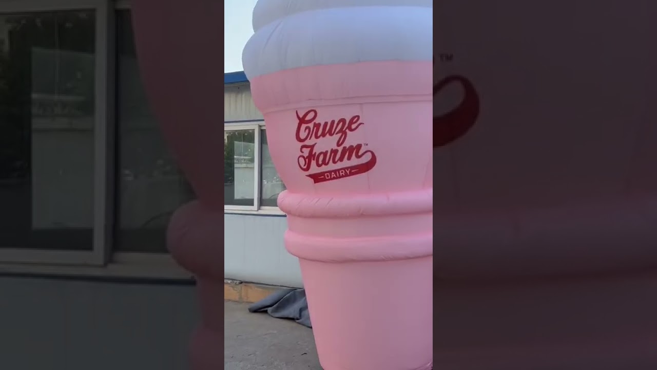 Giant 4meters tall advertising inflatable ice cream balloon,please contact us for questions