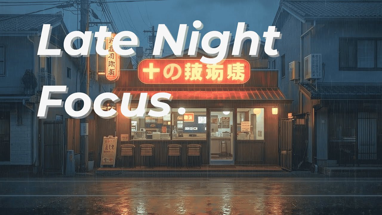 Late Night Focus Lofi 🌙 Calm Beats for Deep Work & Productivity
