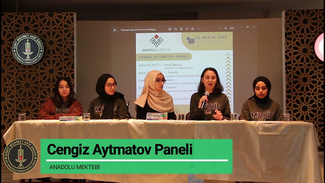 Anadolu Mektebi Cengiz Aytmatov Paneli