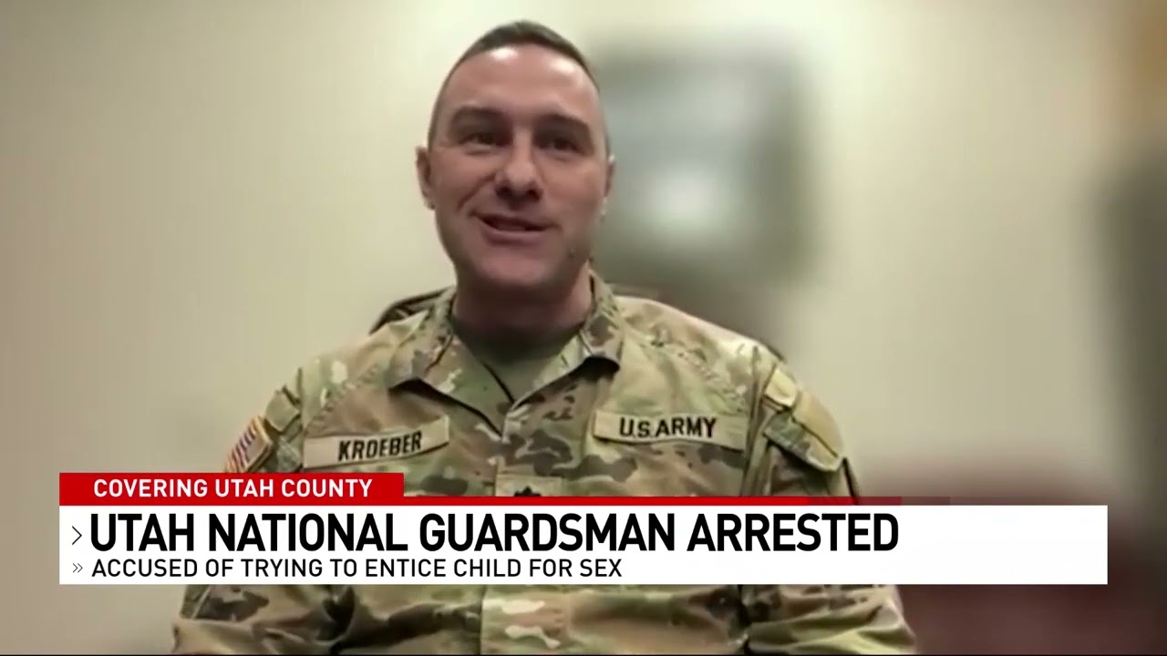 Utah National Guardsman arrested on several child sexual abuse charges