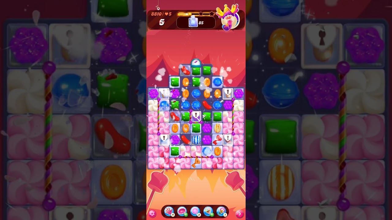 Candy Crush level 8810 failed 3