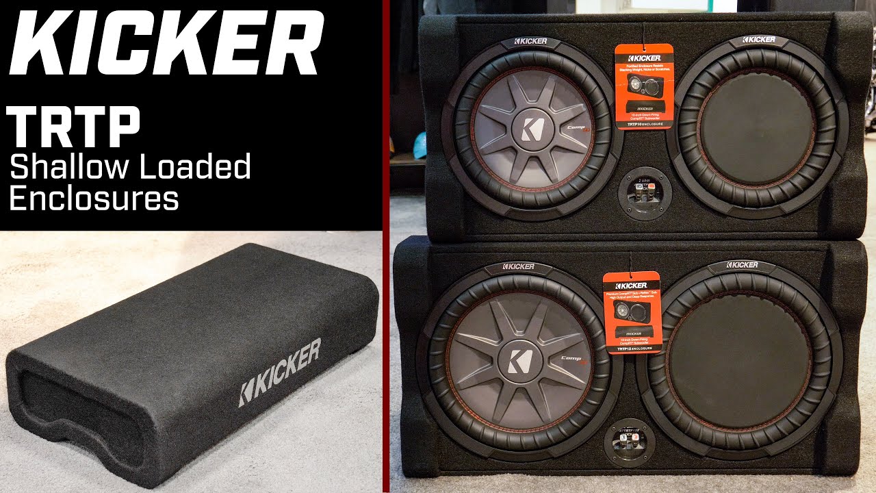 Kicker TRTP Downfiring Shallow Loaded Enclosures - CES 2020