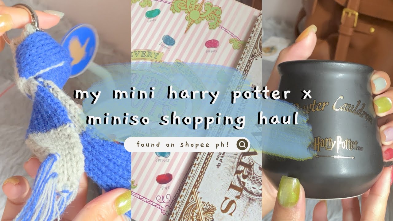 harry potter x miniso shopping haul collection 🦅💙 (shopee ph finds) pt. 2