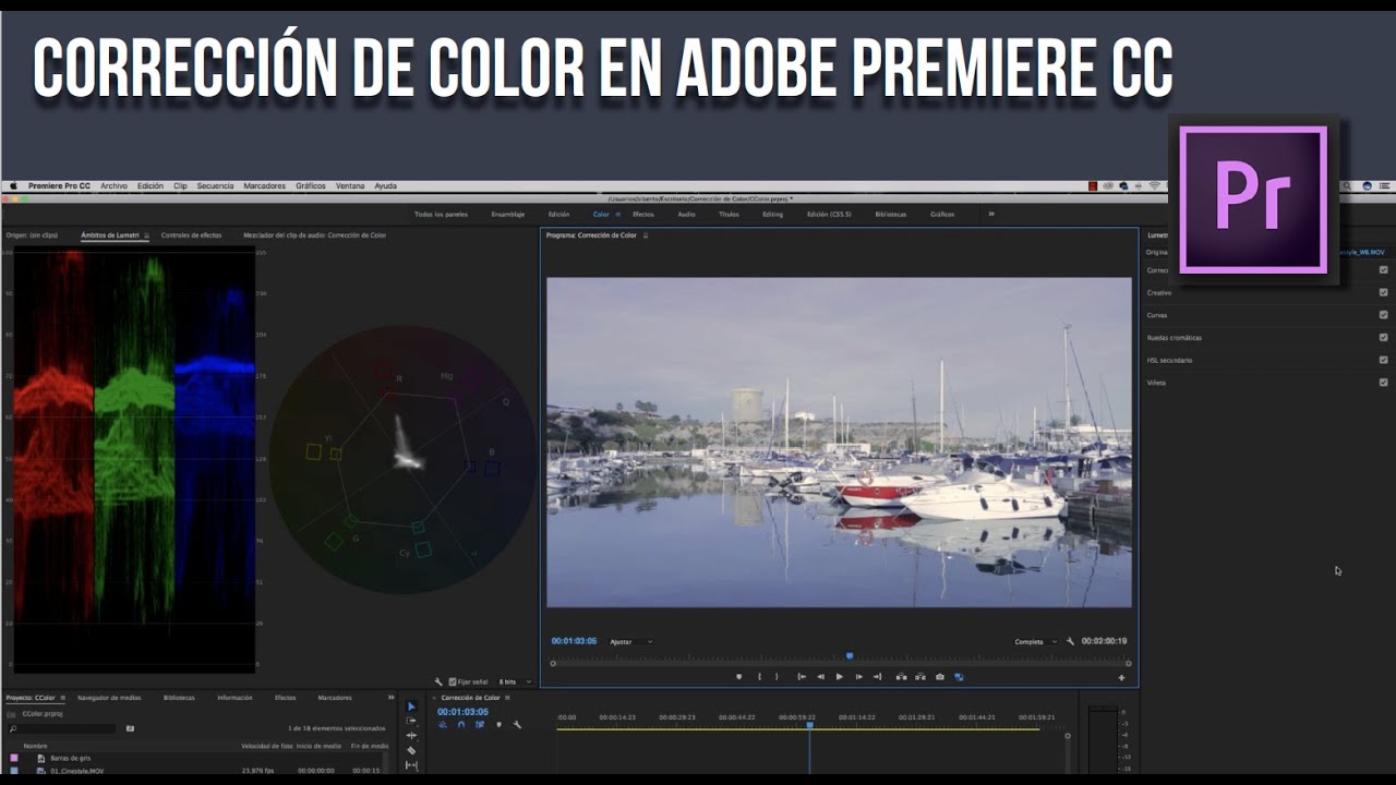 CORRECCIÓN DE COLOR EN ADOBE PREMIERE