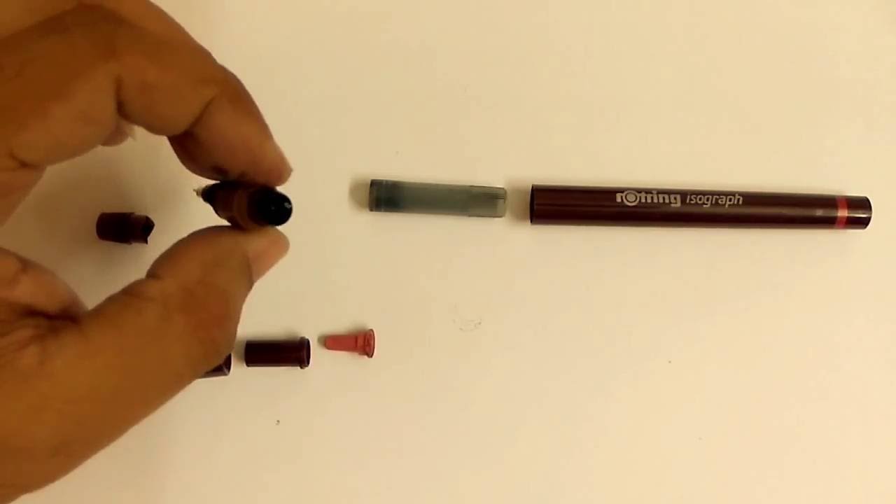 Cleaning Rotring Isograph 01