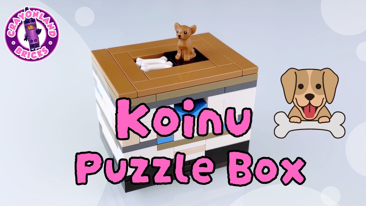 🐶 Koinu こいぬ Lego Puzzle Box Solved - Crayonland Bricks Puppy Puzzle Box