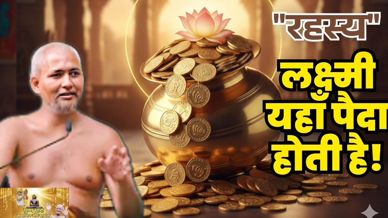 लक्ष्मी कहाँ पैदा होती है? मुनि श्री ने बताया अमीर बनने का सबसे गुप्त रास्ता!