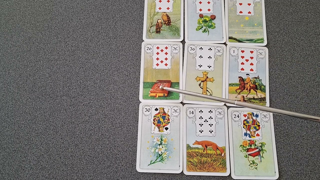 Lenormand 📚📚📚 - Kurs für Fortgeschrittene - Teil 48 -  9er ohne Themenkarte