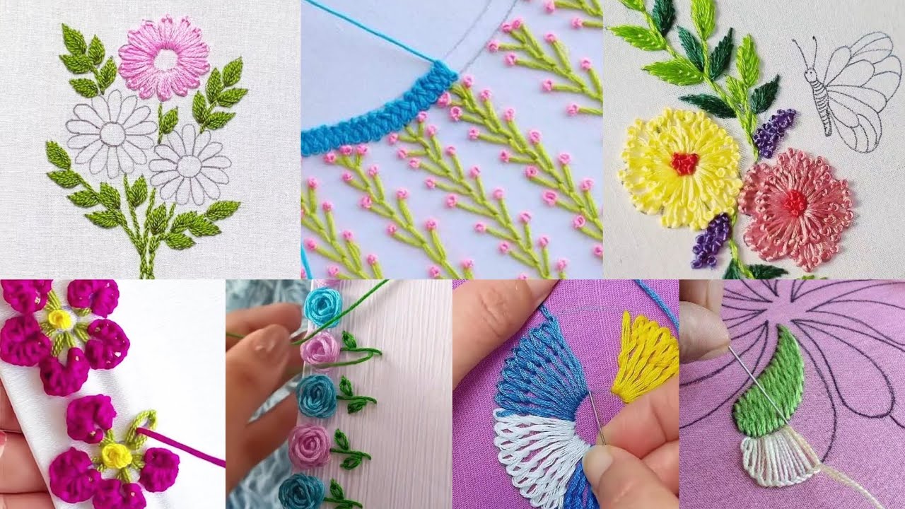 Top Hand Embroidery Patterns 2026 | Creative & Stylish Stitching Ideas 🎨✂️