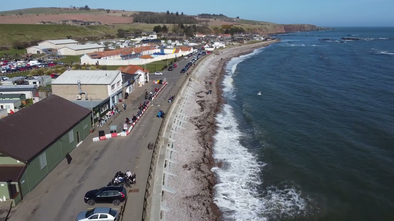 Stonehaven Beach Front Aberdeenshire March 2022