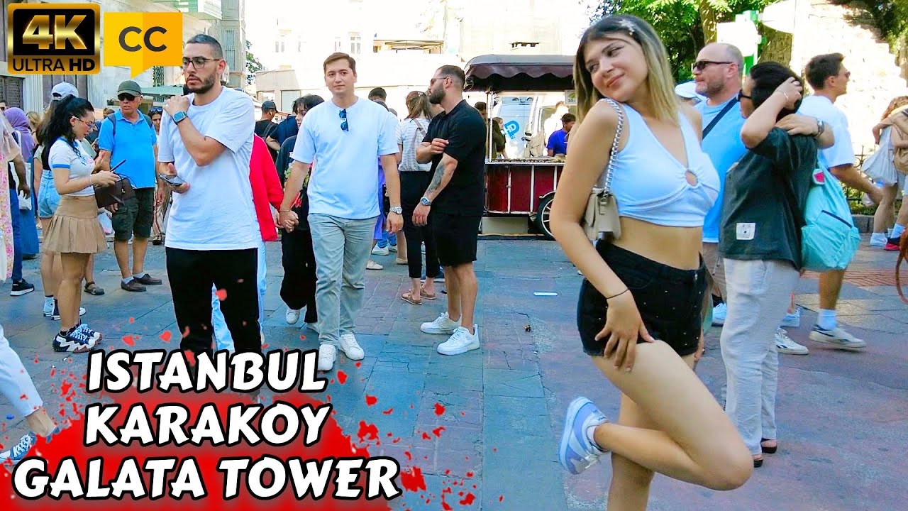 🇹🇷 Галатская башня Старый район Каракой в  Пешеходная экскурсия по Турции Туристический путеводитель