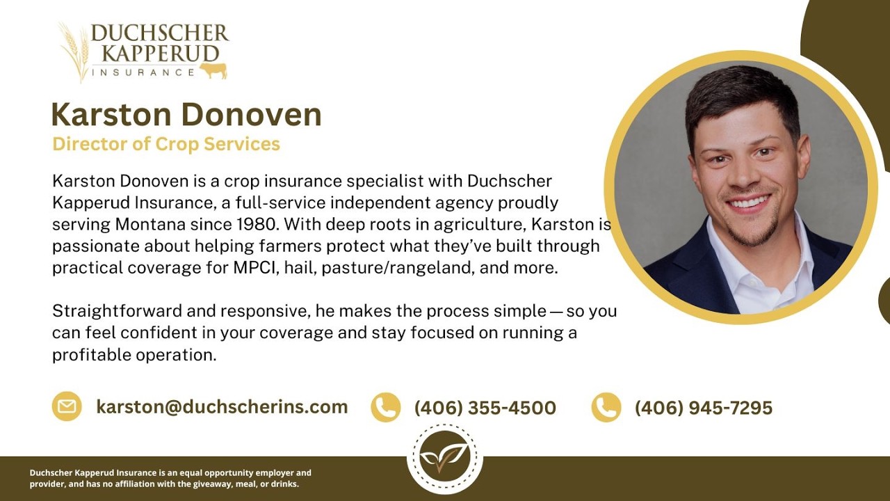 Duchscher Kapperud Insurance Update  |  Karston Donoven  |  2026 Grower Meeting