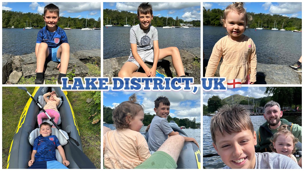 Beautiful Family Day In The Kayak!💙. Lake District, UK🏴󠁧󠁢󠁥󠁮󠁧󠁿.