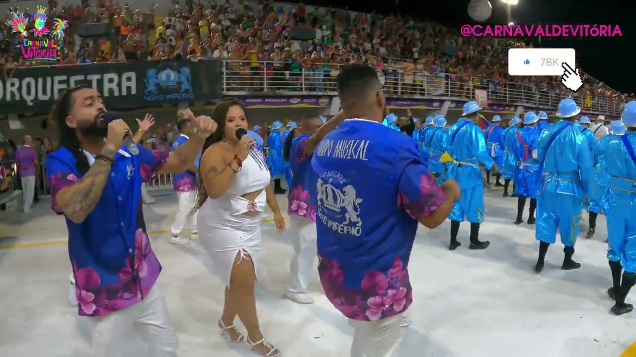 Novo Império 2024 | Pista - Desfile Oficial | Bateria 2 - #GE1