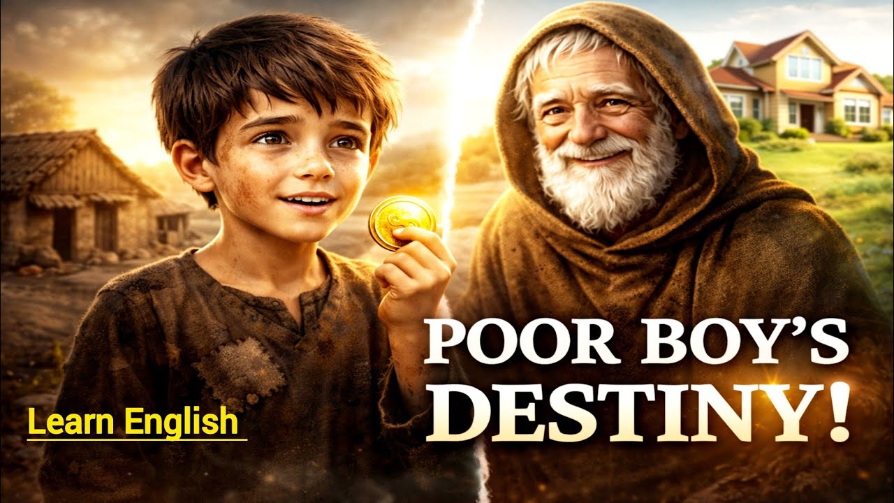 Learn English | The Poor Boy & The Golden Lesson | Emotional Moral Story in English
