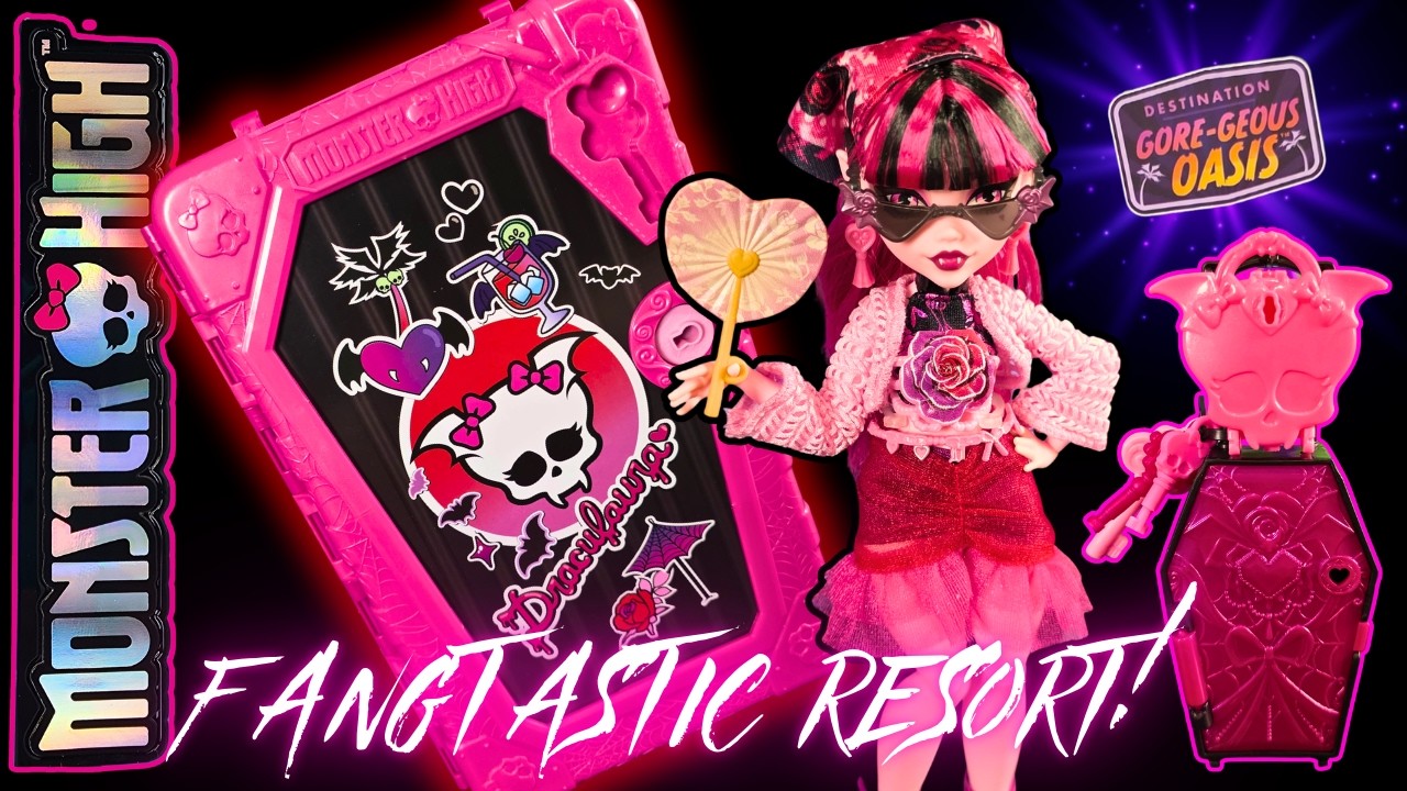 Monster High Skulltimate Secrets: Gore-geous Oasis Draculaura 🦇🌴 Unboxing & Review!