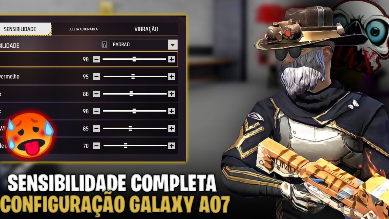 MELHOR SENSI + DPI SAMSUNG GALAXY A07 FREE FIRE 2026
