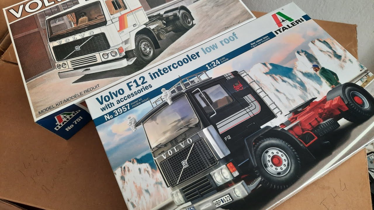 Italeri 3957 volvo f12 intercooler low roof 1/24         new print  