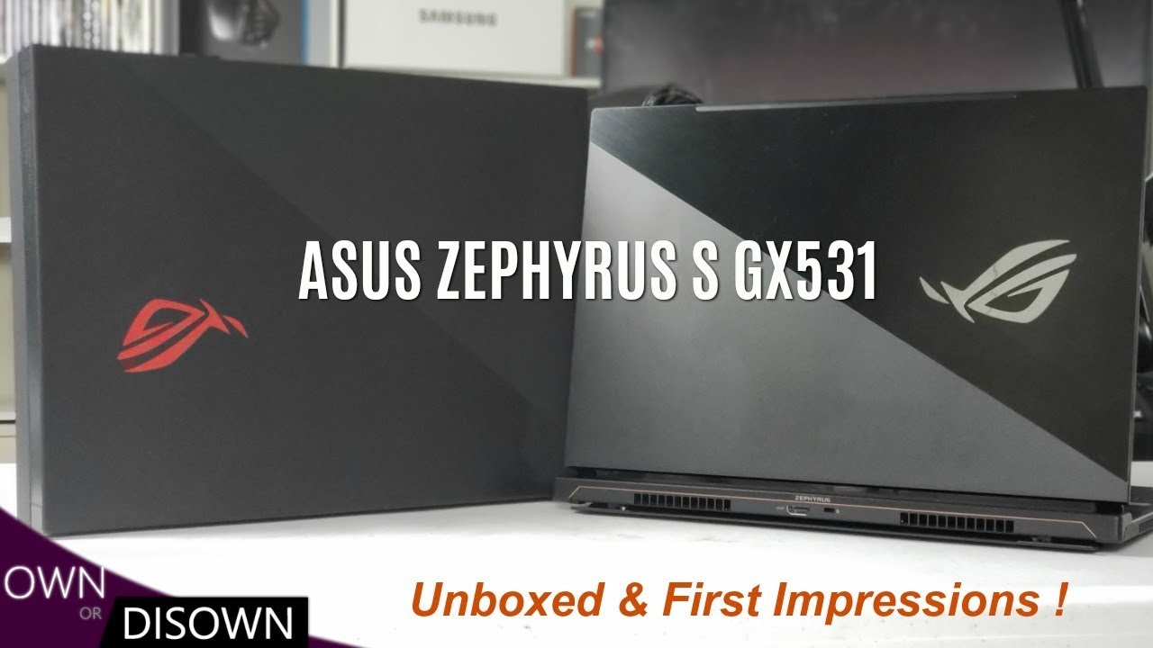 Asus Zephyrus S GX531 - World's Thinnest Gaming Laptop - Unboxed !