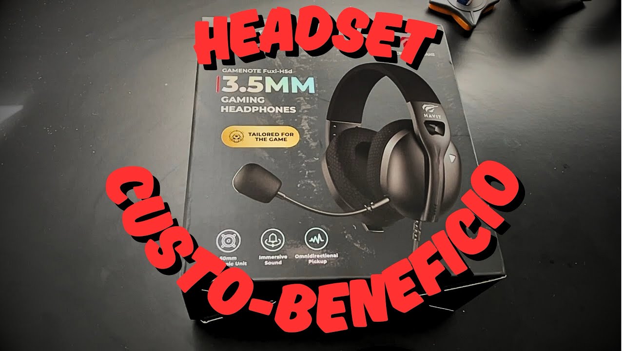 HEADSET GAMER BOM E BARATO -  Havit Fuxi H5D - Unboxing e Review
