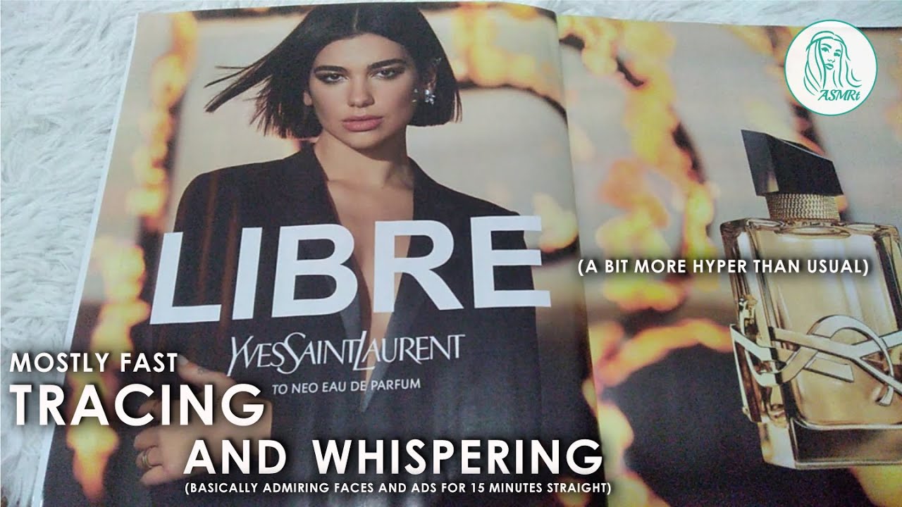 ASMR Tracing Magazine • Whispering (kind of fast) ꧂