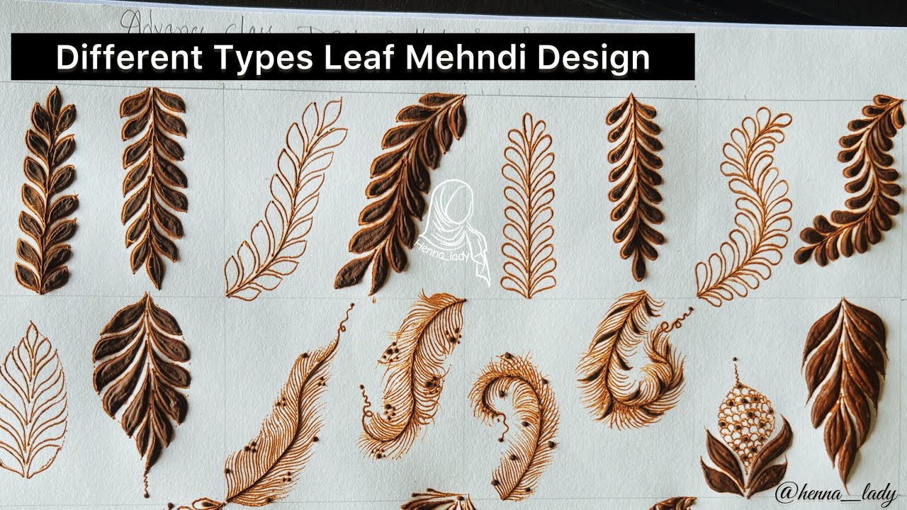 Different Leaf 🍃Mehndi Design Tutorial || @henna_lady 
