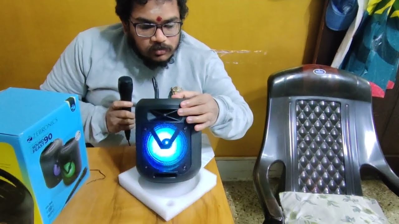 Unboxing ZEBRONICS Sound Feast 90 10W Output, Portable Wireless Speaker with Bluetooth v5.0, TWS